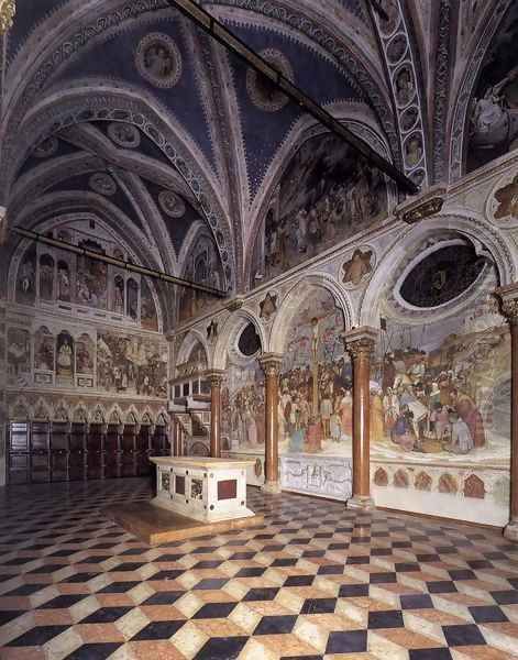 View of the Cappella di San Giacomo Oil Painting by Altichiero da Zevio