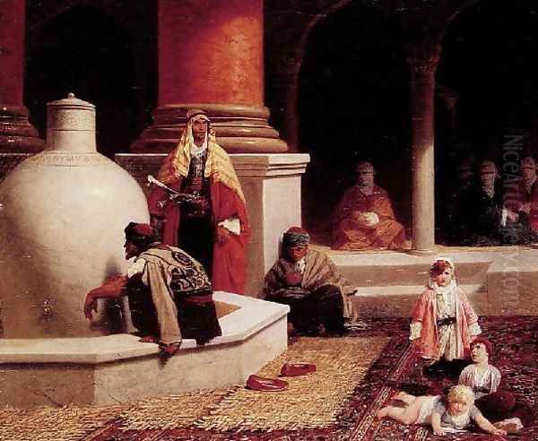 In The Harem Oil Painting by Yvon Adolphe