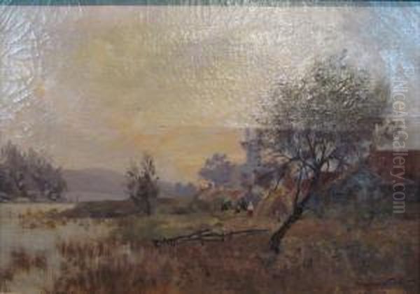 Kilconquhar Oil Painting by J.A. Henderson Tarbet