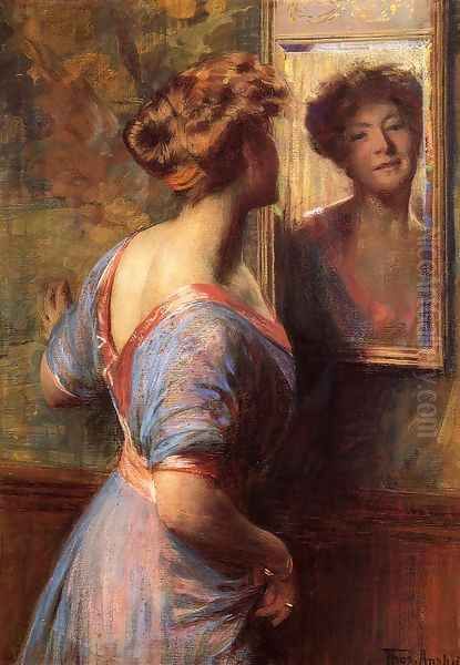 A Passing Glance Oil Painting by Thomas Pollock Anschutz