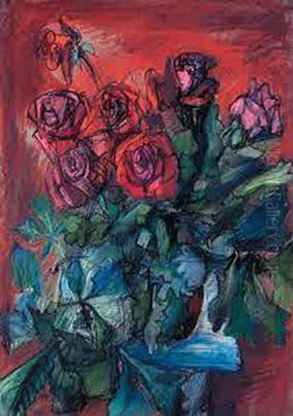 Roze Oil Painting by Maria Tarnowska