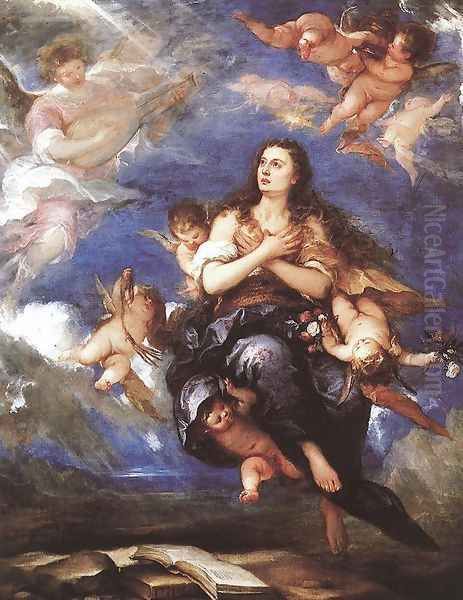 Assumption of Mary Magdalene Oil Painting by Jose Antolinez