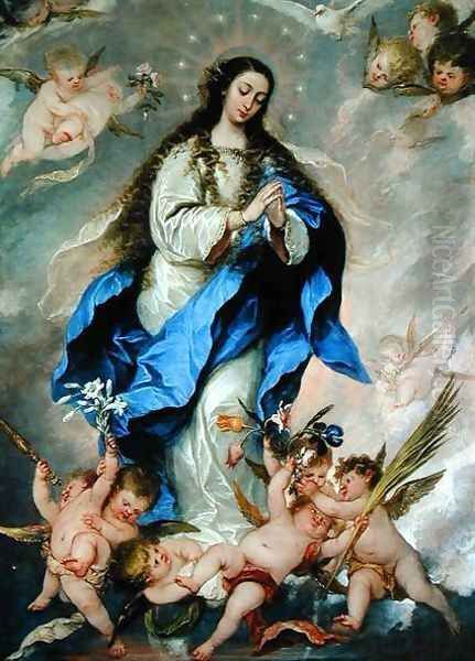 The Immaculate Conception c.1650-75 Oil Painting by Jose Antolinez