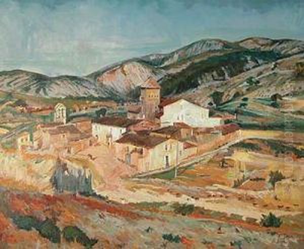 Olesa De Bonesvalls Oil Painting by Torcuato Tasso Y Nadal