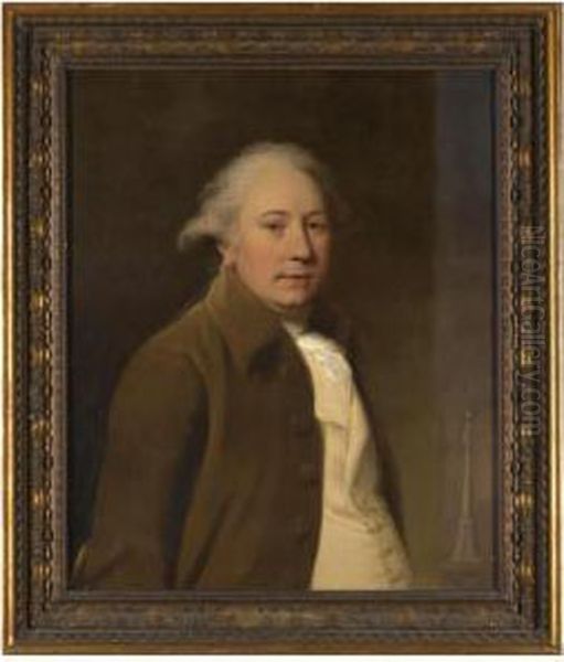 Portrait Of Joseph Wright Of Derby Oil Painting by William Tate