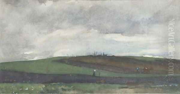 The hilltop Oil Painting by Floris Arntzenius