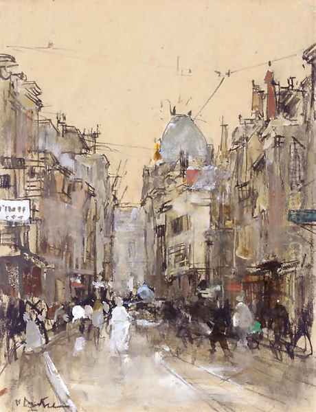 The Veenestraat, The Hague Oil Painting by Floris Arntzenius