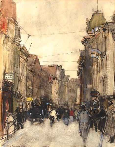 The Wagenstraat, The Hague Oil Painting by Floris Arntzenius