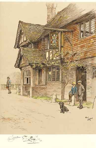 coloured lithographs , signed in pencil, printed and published by Eyre and Spottiswood Ltd. Oil Painting by Cecil Charles Aldin