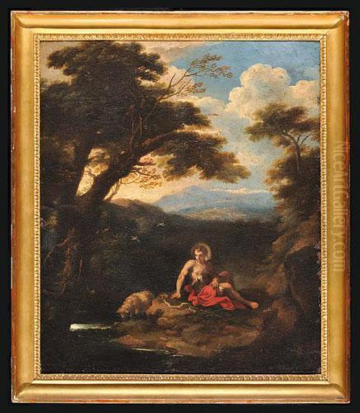 San Giovanni Battista Nel Deserto Oil Painting by Carlo Antonio Tavella