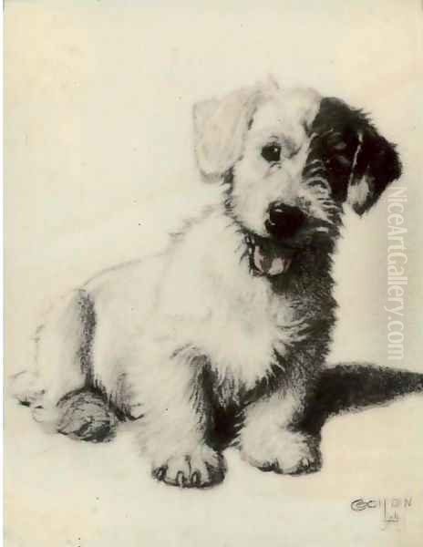 A sealyham terrier 2 Oil Painting by Cecil Charles Aldin