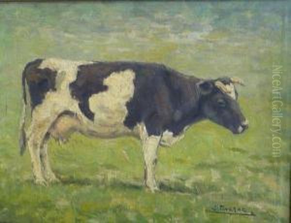 La Vache. Oil Painting by Louis Taverne