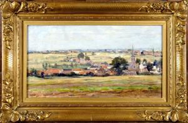 Vue De Village Oil Painting by Louis Taverne