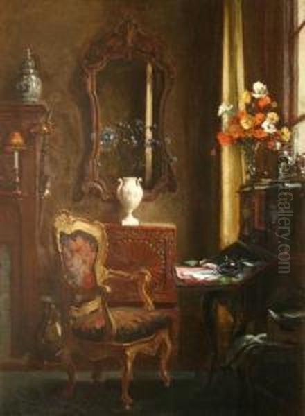 The Escritoire Oil Painting by Albert Chevallier Tayler