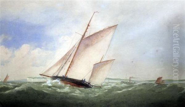 Shipping Off Dover Oil Painting by Charles Taylor