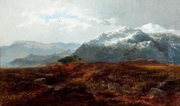 Perthshire Moorland Scene Oil Painting by E. Taylor