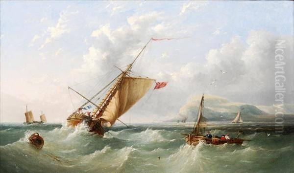 Off Dover Oil Painting by Henry King Taylor