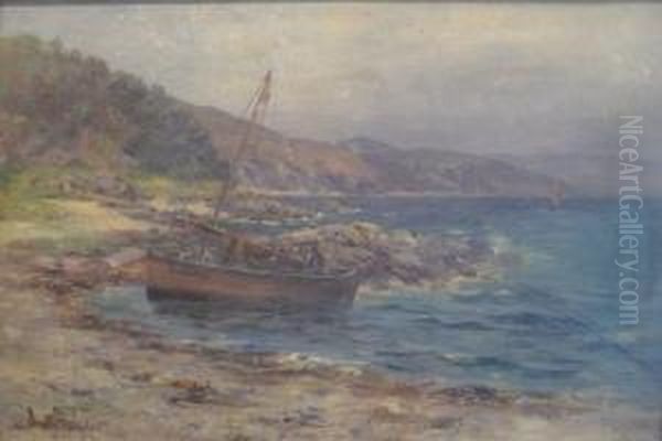 Fishing Boats Oil Painting by John D. Taylor