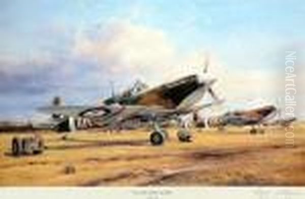 Eagle Squadron Scramble Oil Painting by Robert Taylor