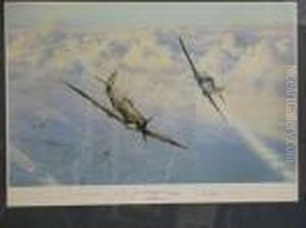 Combat Over London Oil Painting by Robert Taylor