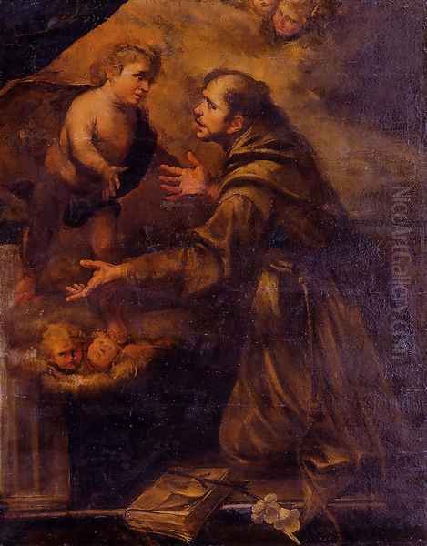 Saint Anthony Oil Painting by Gioacchino Assereto