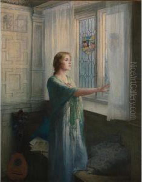 Awaiting His Return Oil Painting by William Ladd Taylor