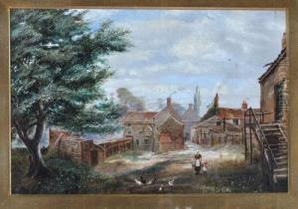 Hadricks Mill - Low Gosforth Oil Painting by John Teasdale