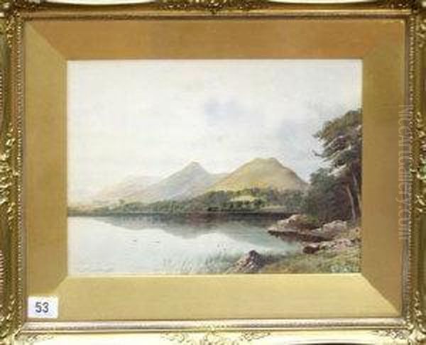 The Catbells, Lake Derwentwater Oil Painting by John Teasdale