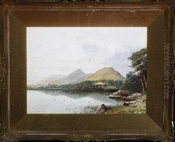 The Catbells, Lake Derwentwater Oil Painting by John Teasdale