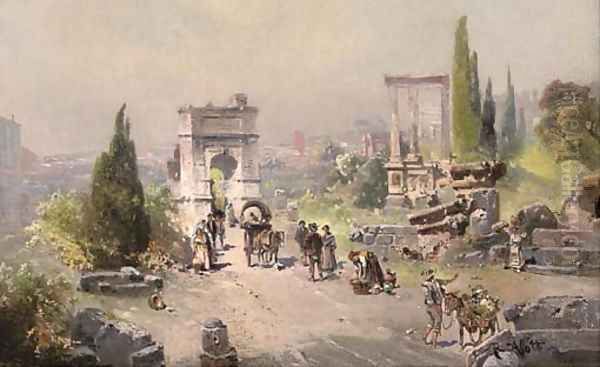 Forum Romanum Oil Painting by Robert Alott