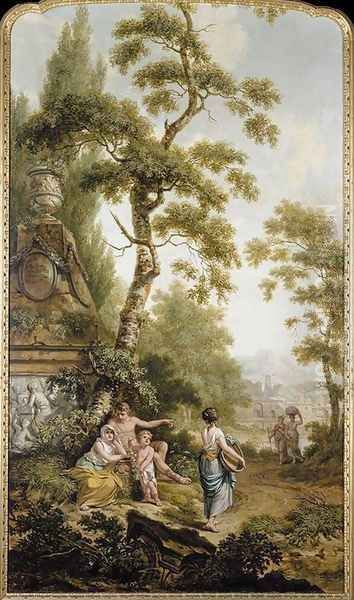 Arcadian Landscape 1780 2 Oil Painting by Jurriaan Andriessen