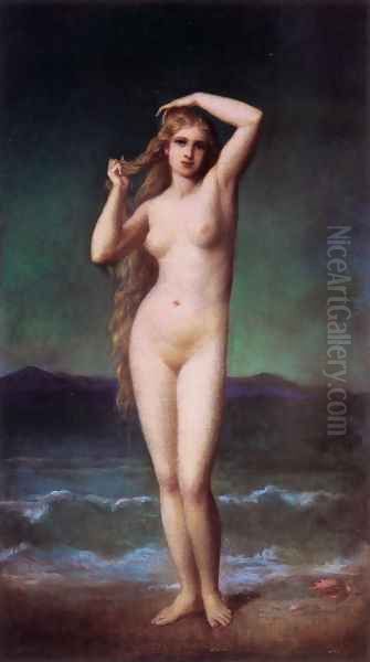 The Bather Oil Painting by Eugene-Emmanuel Amaury-Duval