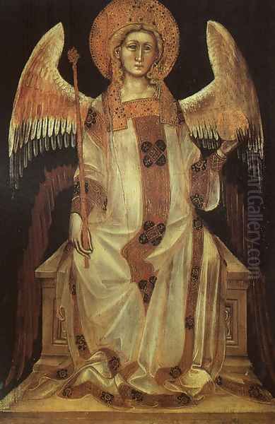 Angel 1354 (2) Oil Painting by Guariento di Arpo