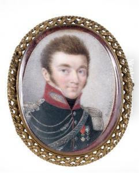 Portrait D'un Jeune Officier Oil Painting by Pieter Ten Cate