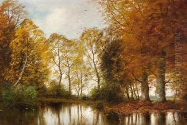 Autumn Day Oil Painting by Pieter Ten Cate