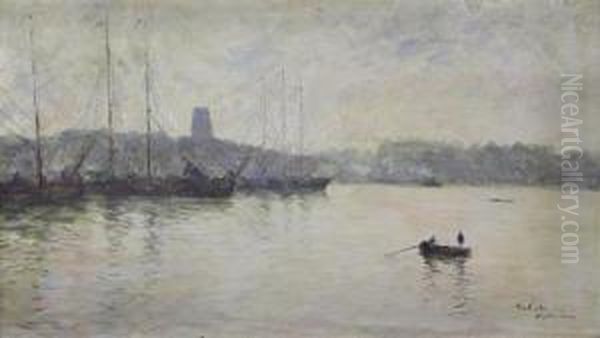 Rotterdam Oil Painting by Siebe Johannes ten Cate