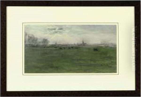 In The Pasture Oil Painting by Siebe Johannes ten Cate