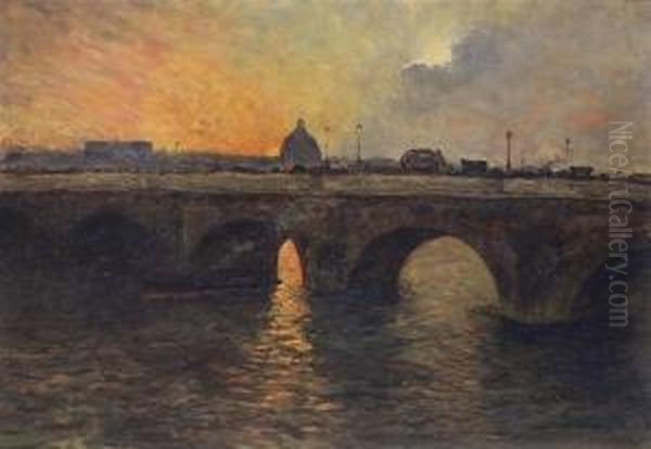 Le Pont De Neuf Oil Painting by Siebe Johannes ten Cate