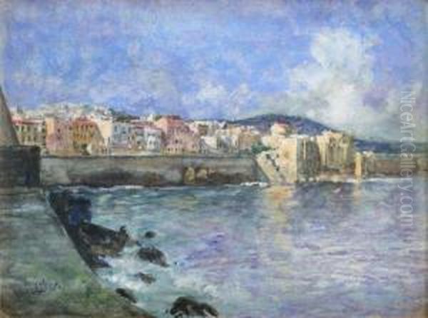 Le Port D'alger Oil Painting by Siebe Johannes ten Cate