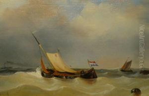 Marine Scenes Oil Painting by Jacob Ten Hagen