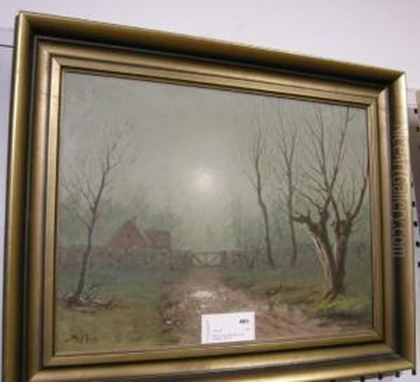 Landskap Oil Painting by Martin Tengberg