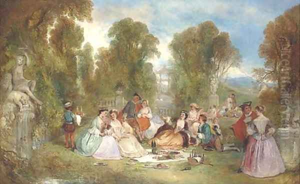 Fete champetre Oil Painting by Henry Andrews