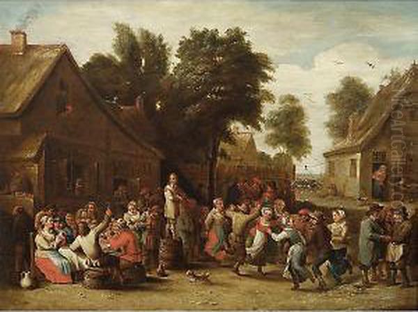 Festa Di Paese Oil Painting by Abraham Teniers