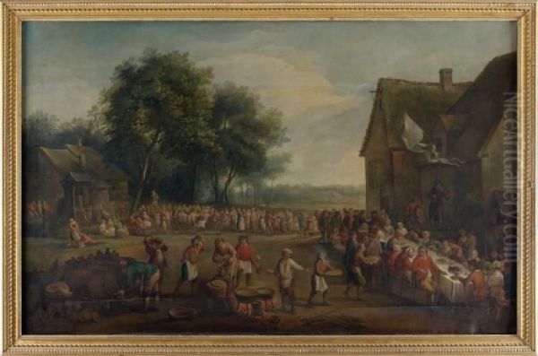 Kermesse De Village Oil Painting by David The Younger Teniers