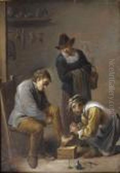 L'operation Du Pied Oil Painting by David The Elder Teniers