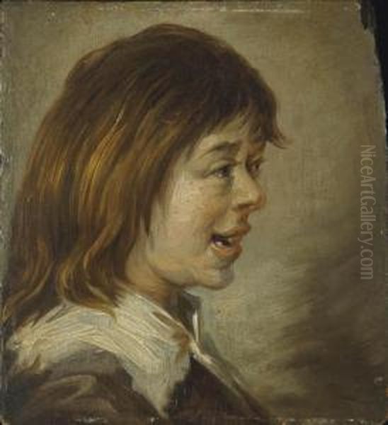 Tete De Jeune Garcon Souriant Oil Painting by David Teniers De Jonge