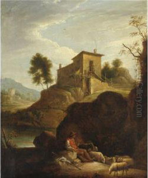 Paesaggio Pastorale Con Armenti Oil Painting by David Teniers Iv