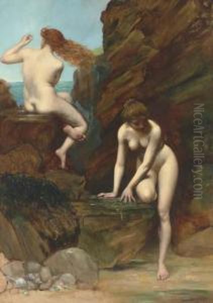 The Bathers Oil Painting by Dorothy Tennant