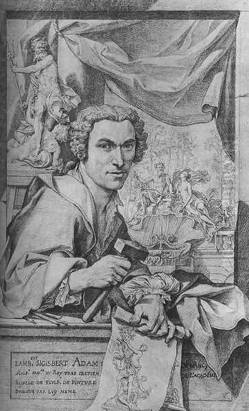 Self-portrait Oil Painting by Lambert-Sigisbert Adam