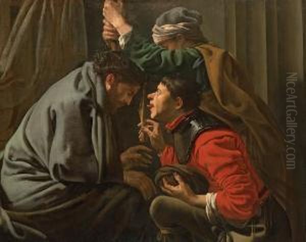 The Mocking Of Christ Oil Painting by Hendrick Terbrugghen